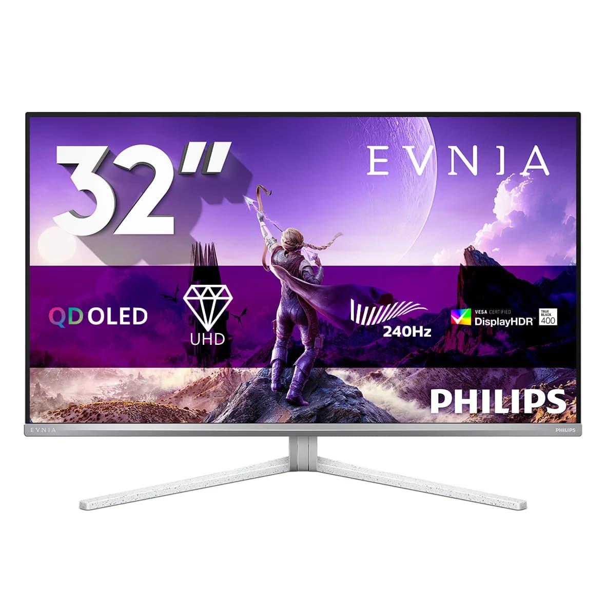 Philips Evnia 32M2N8900 31.5"" 4K UHD, QD OLED, 240Hz, HDR -pelinäyttö, USB-C hub