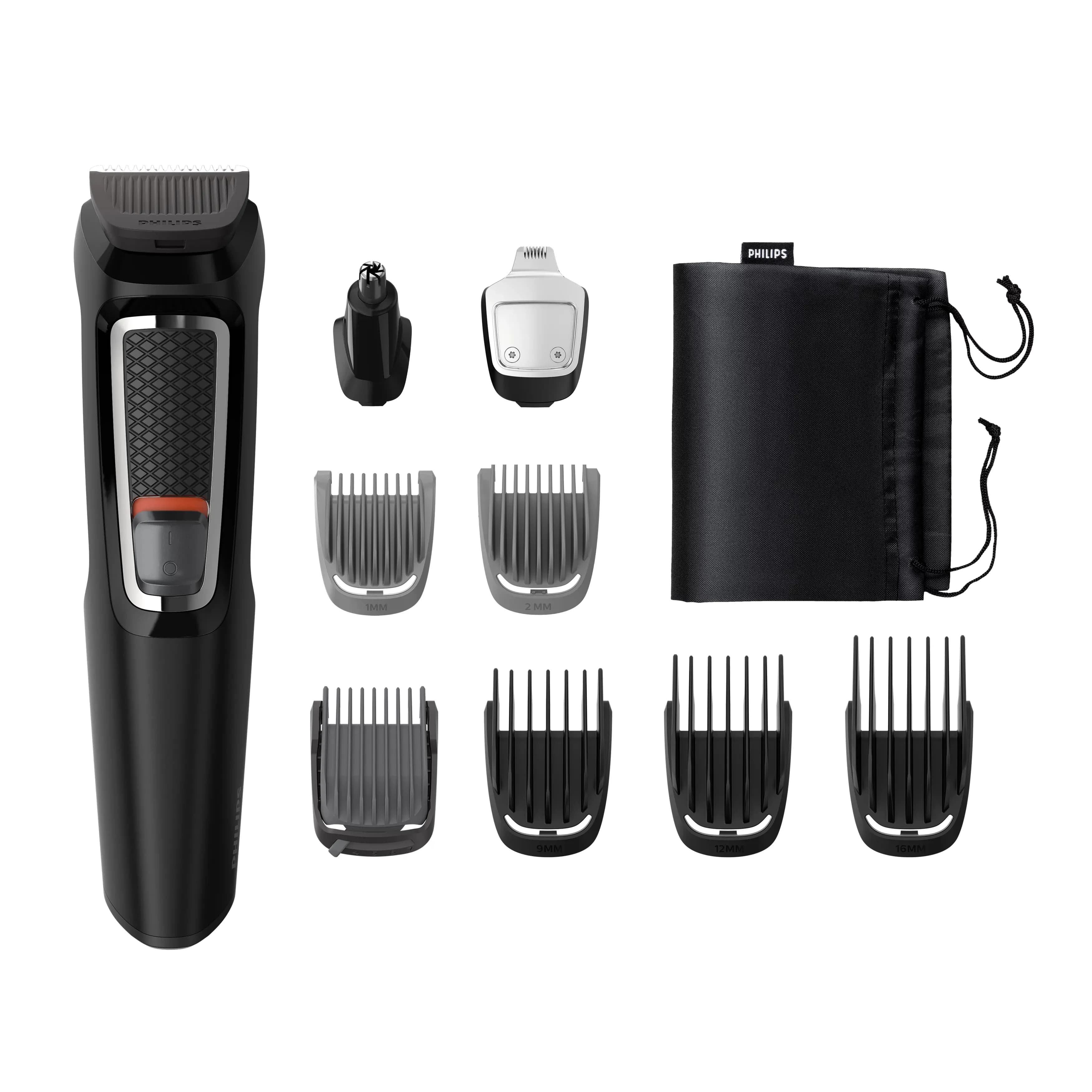 Philips Multigroom Series 3000 MG3740/15 -trimmeri, musta