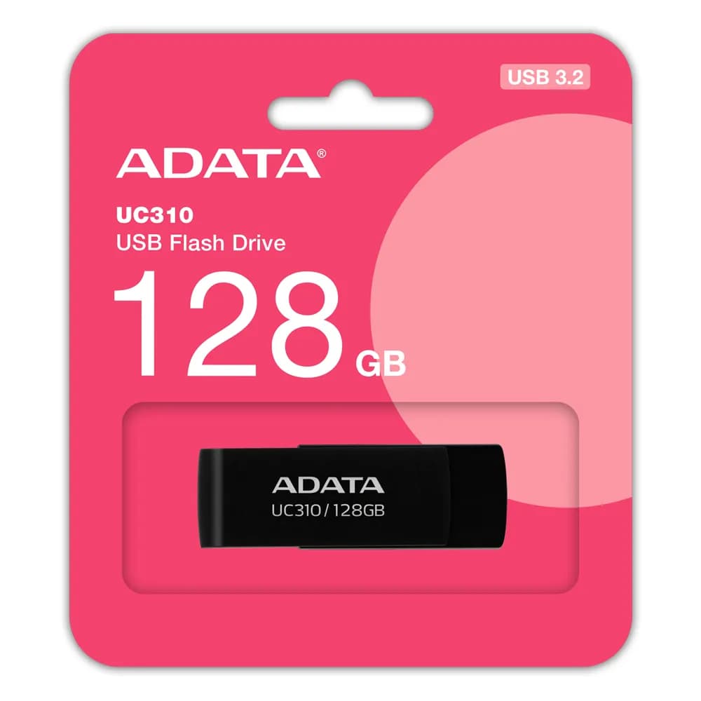 A-DATA UC310 USB 3.2 Gen 1 128 Gt -muistitikku, musta