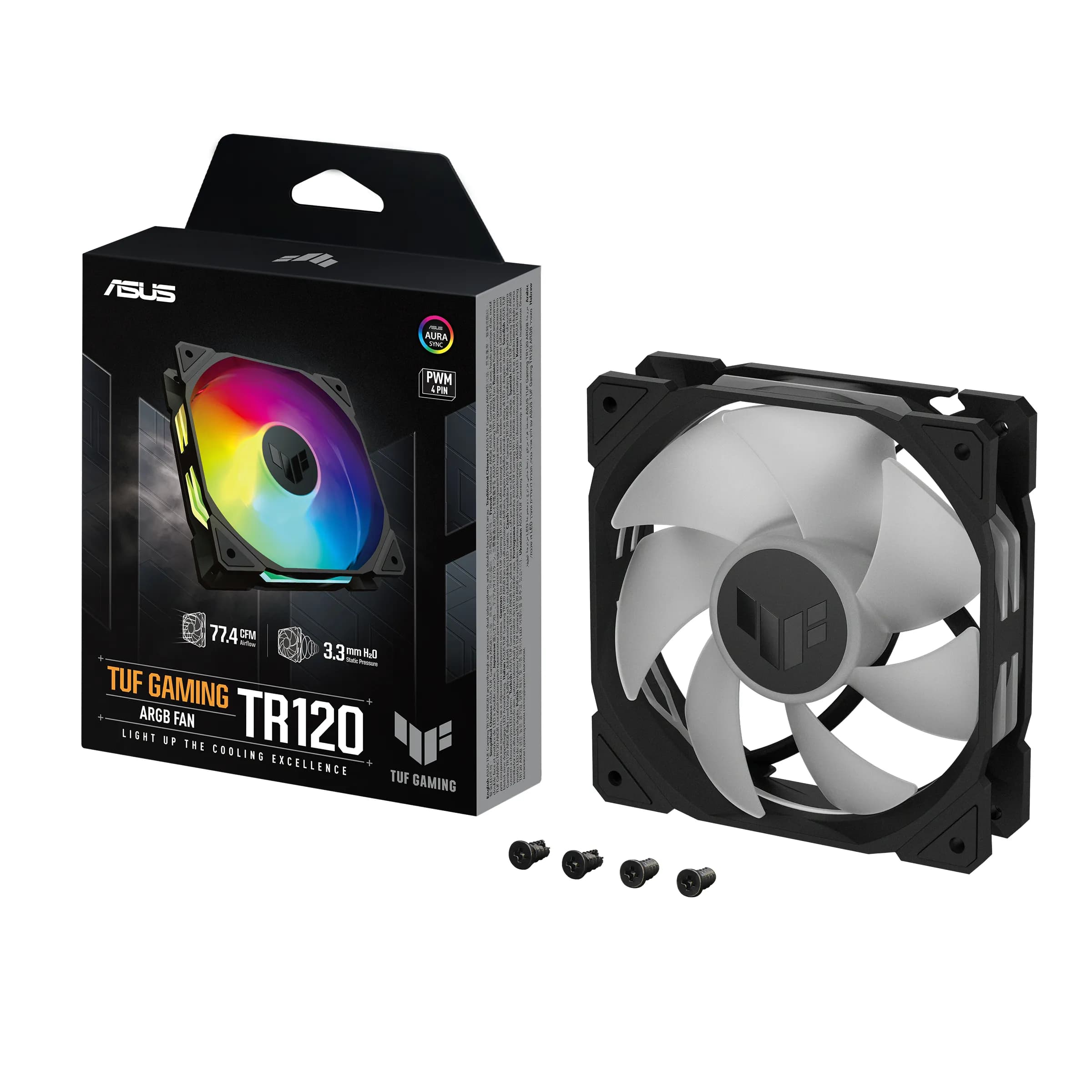 ASUS TUF Gaming TR120 ARGB 120 mm -kotelotuuletin - Musta