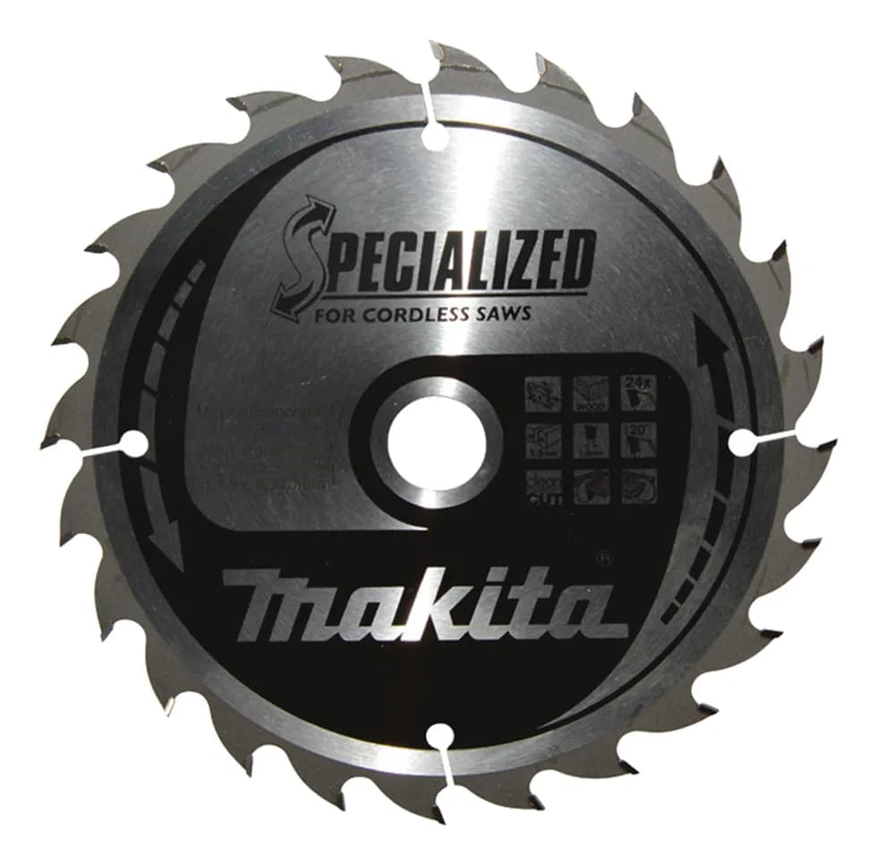 Makita -pyörösahanterä, 165mm x 20mm x 24T