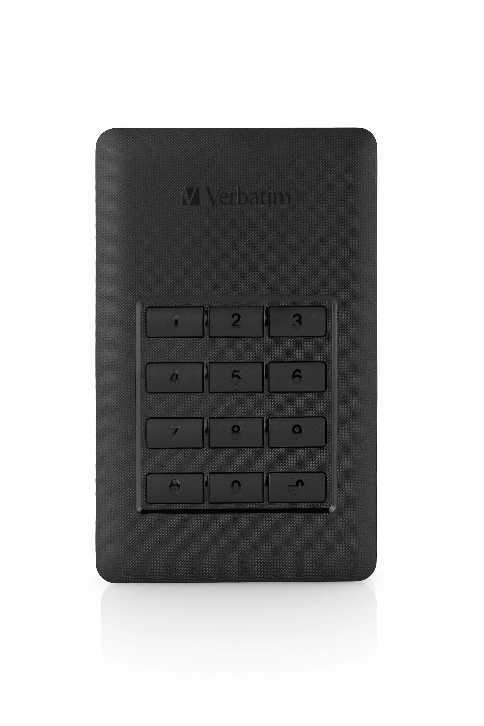 Verbatim Store ’n’ Go Secure Portable 2 Tt 2.5"" -ulkoinen HDD, musta, hopea