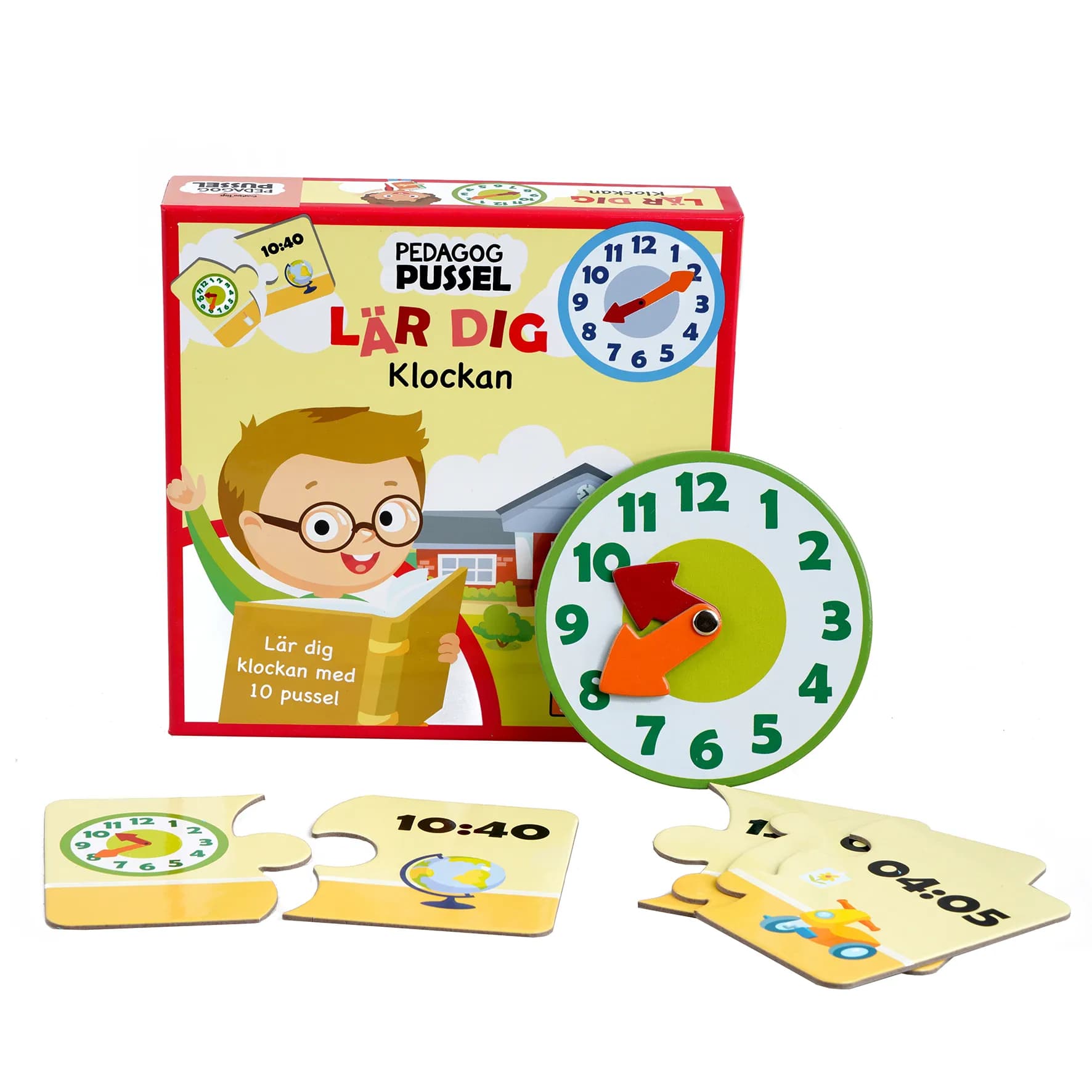 Barbo Classic Pedagog Pussel Lär Dig Klockan -lautapeli (SE)