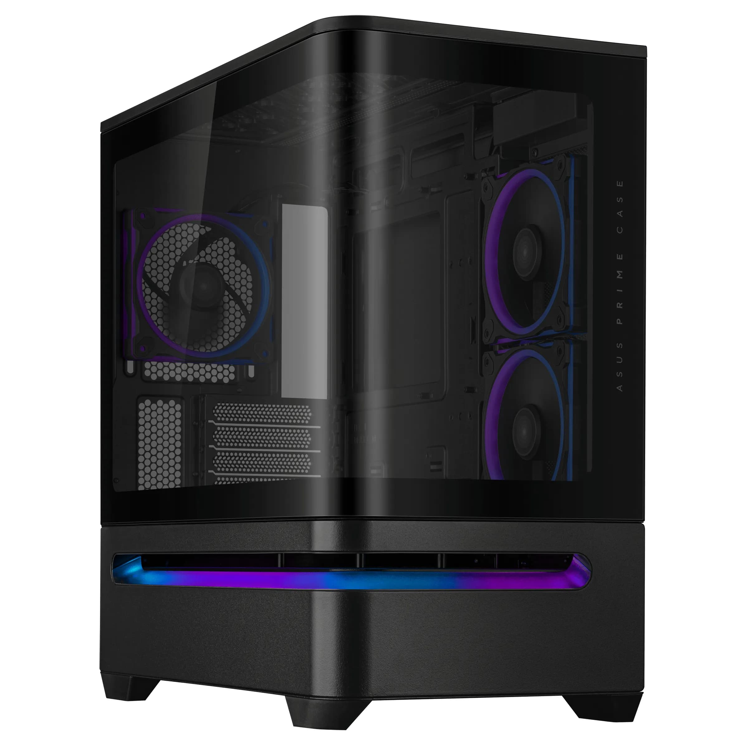 ASUS Prime AP202 ARGB -micro-ATX-kotelo ikkunalla ja RGB-valaistuksella, musta