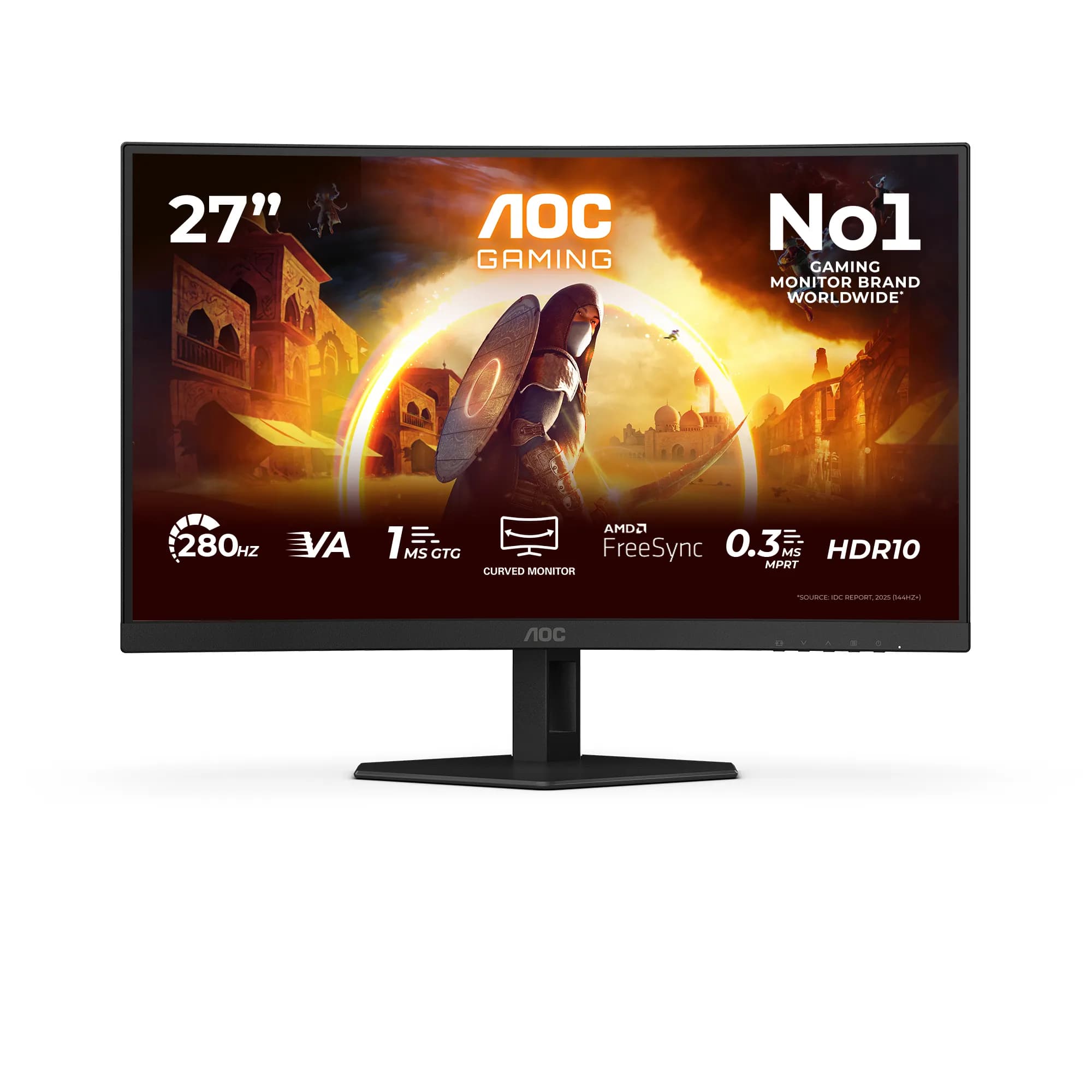 AOC C27G4ZXE 27"" Full HD, Fast VA -kaareva pelinäyttö