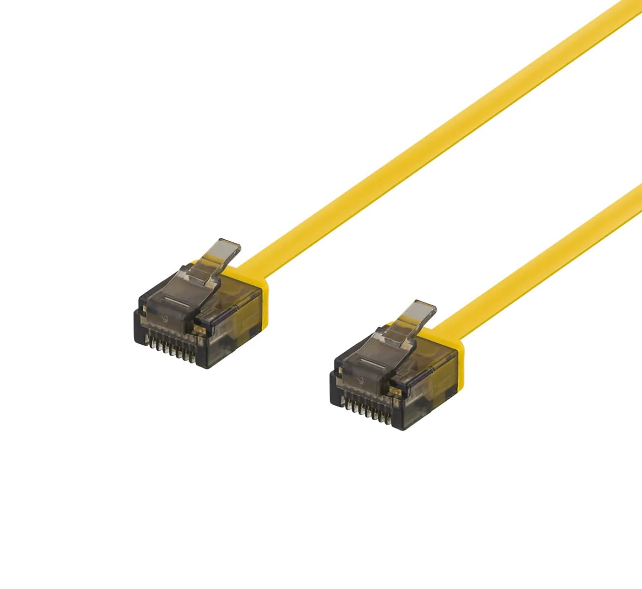 Deltaco Cat6a UTP RJ45 2m -verkkokaapeli, keltainen