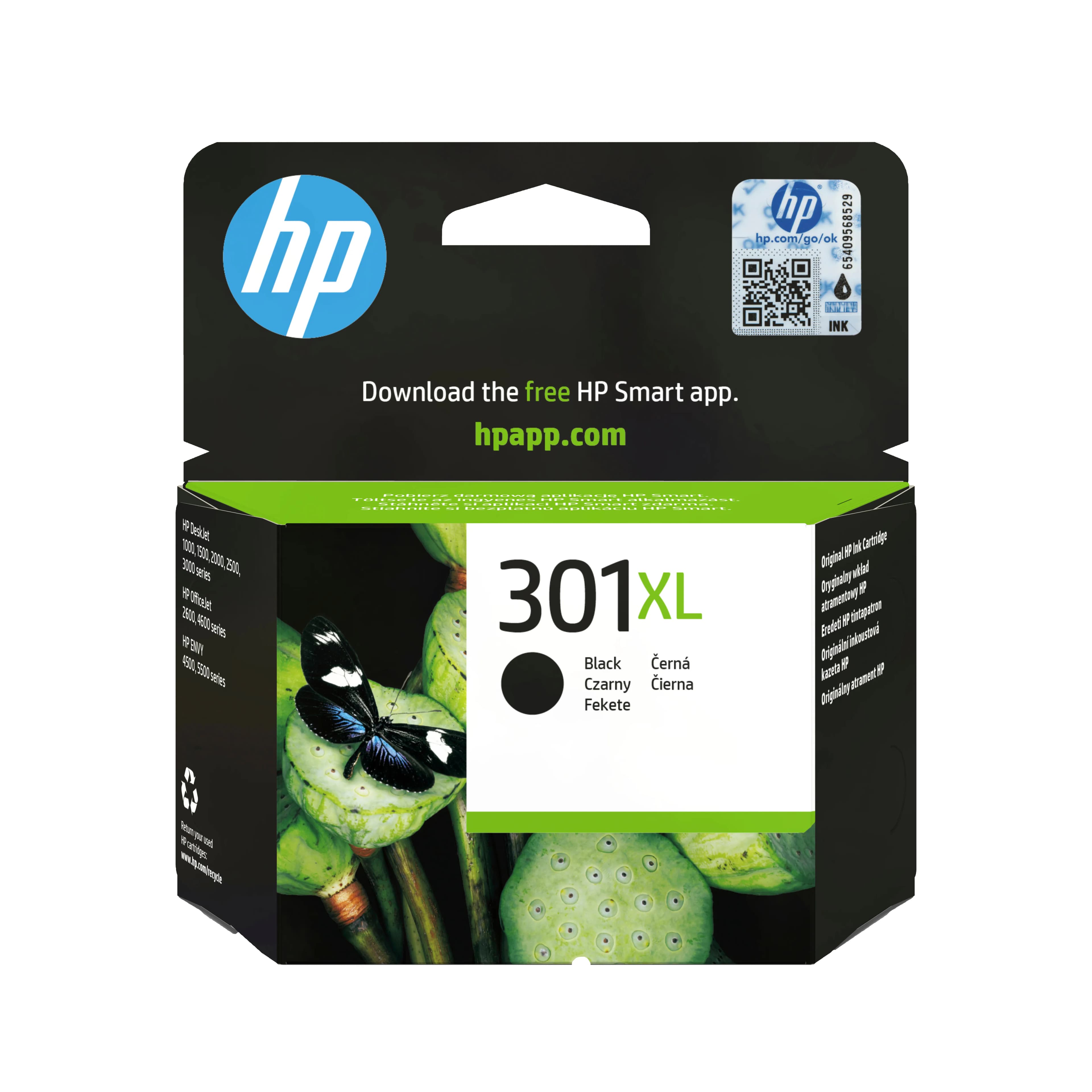 HP 301XL-mustekasetti, 8 ml, musta