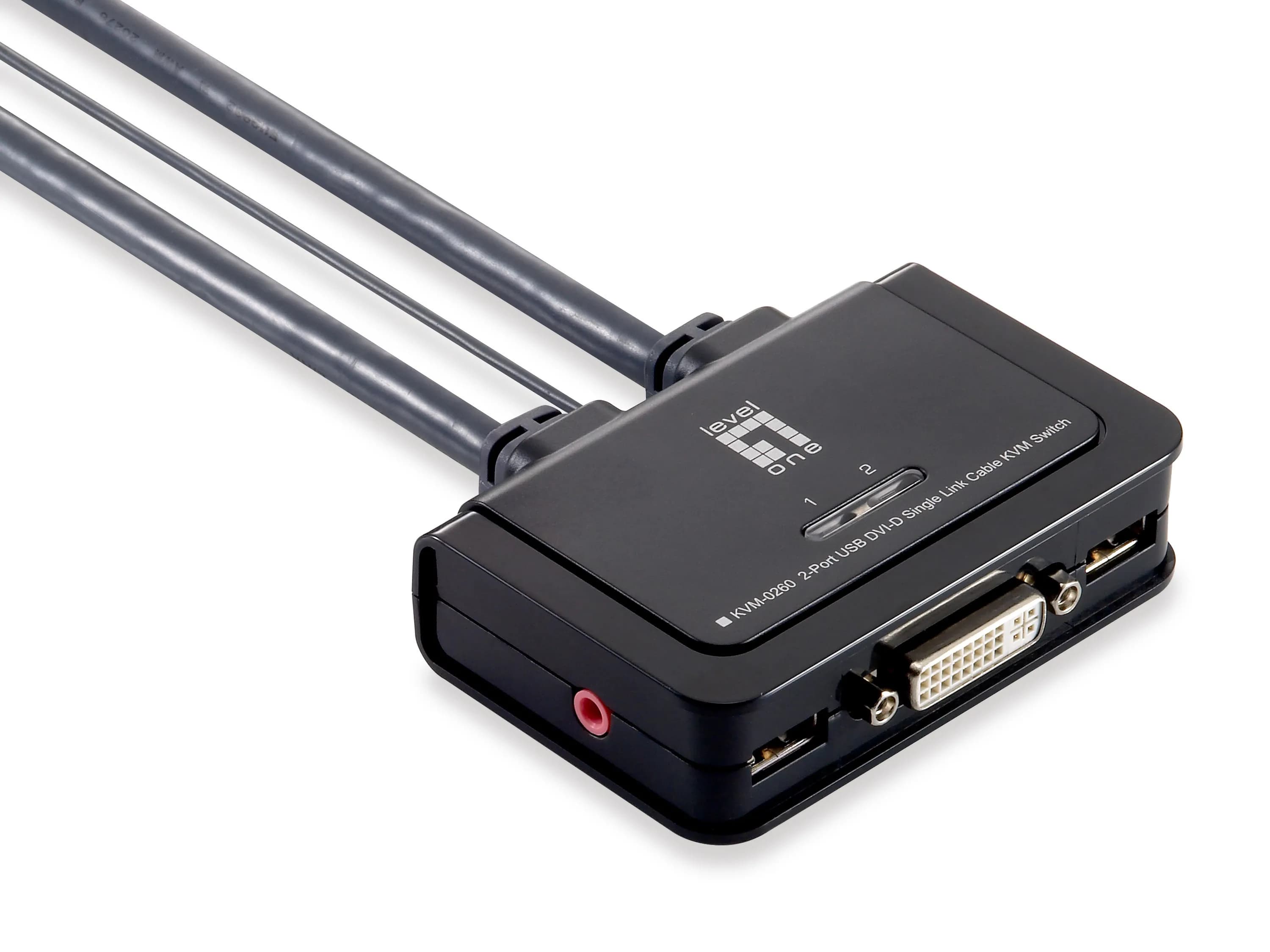 KV02 Port/USB LevelOne KVM-026