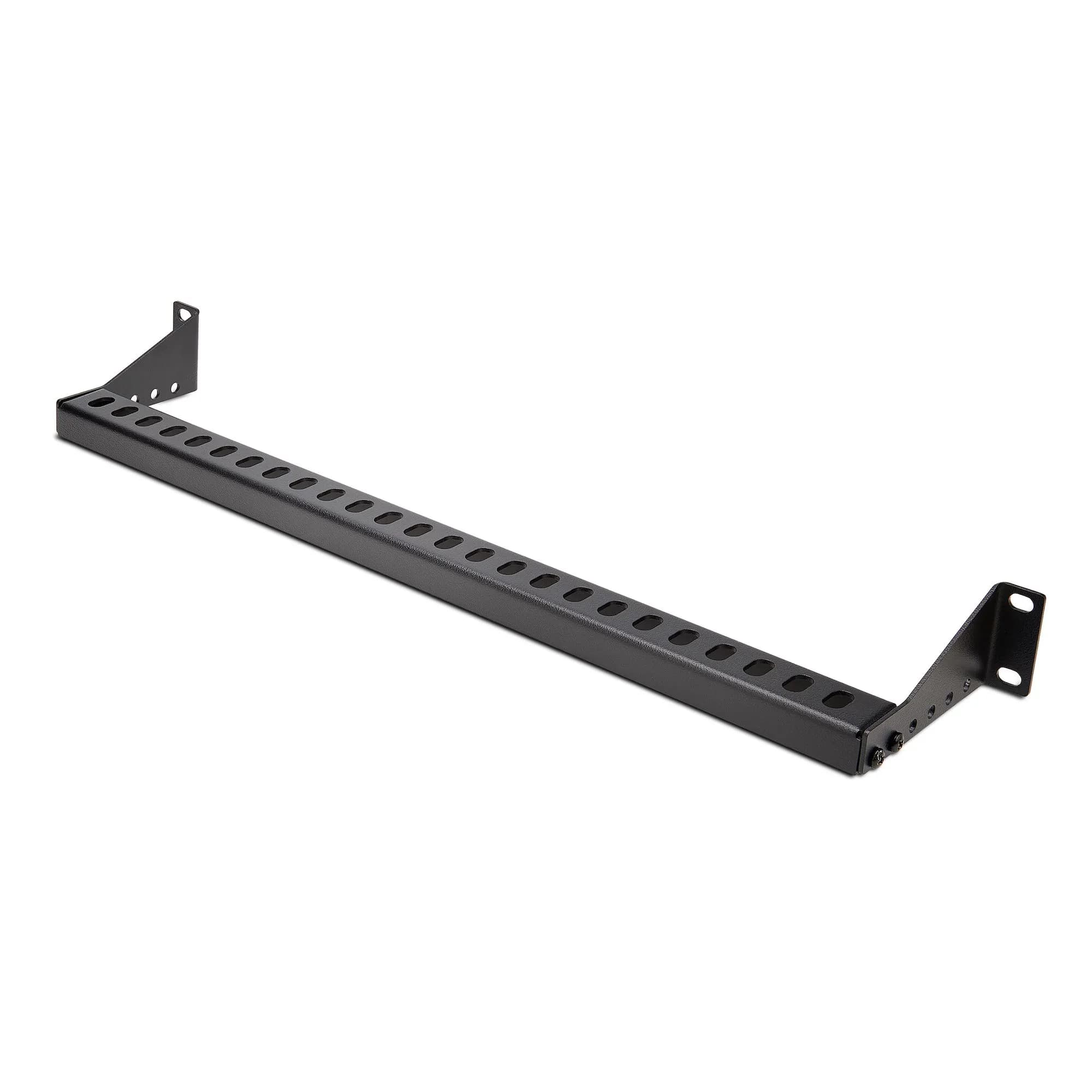 STARTECH.COM 1U Horizontal Cable Management Bar w/Adjustable Depth Rack-Mountable Lacing Bar For Organized 19 Racks/Cabinets/Patch