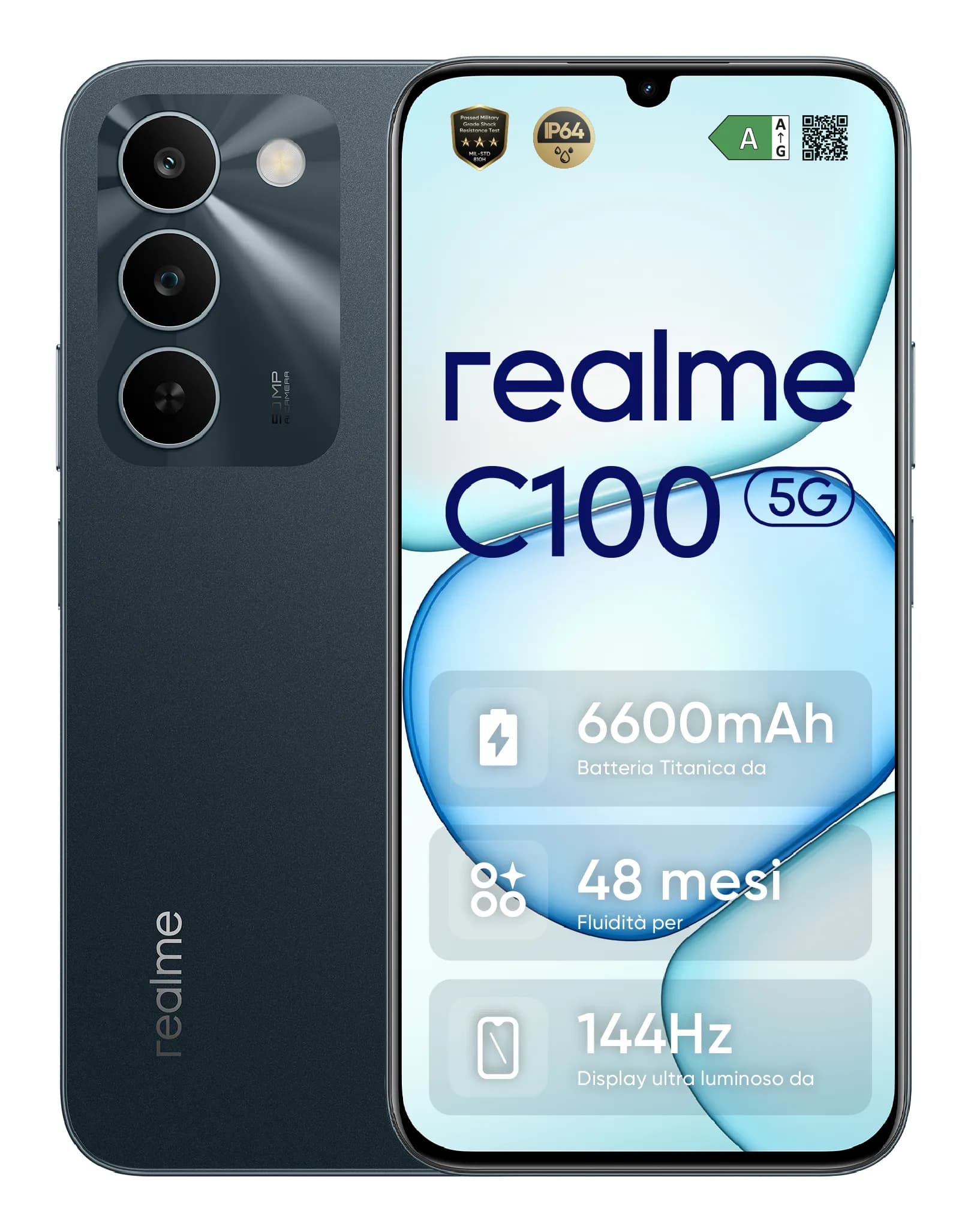 realme C100 5G 4/128 Gt -puhelin, Sprouting Green