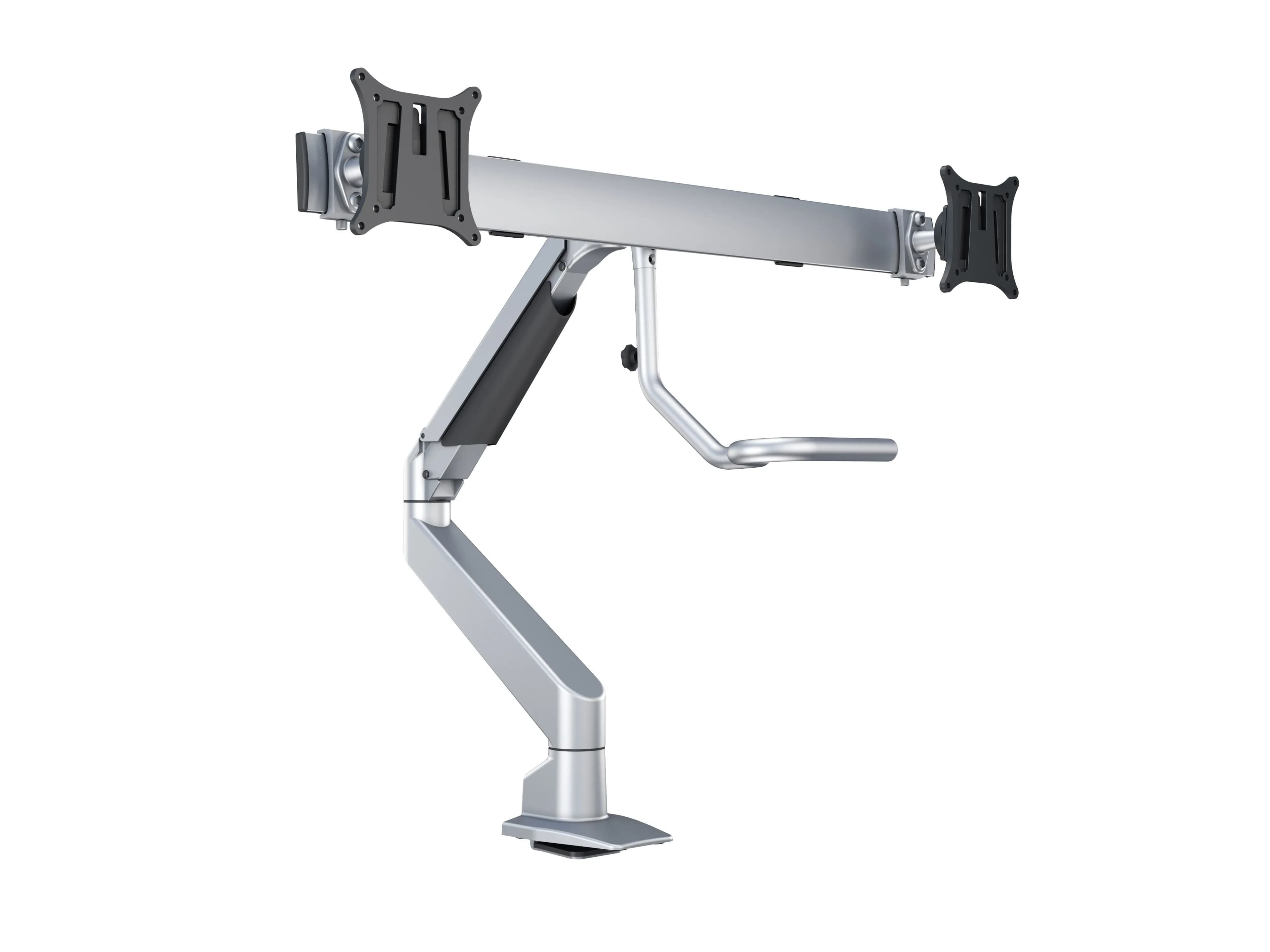 M VESA Gas Lift Arm w. Duo Crossbar 2 White