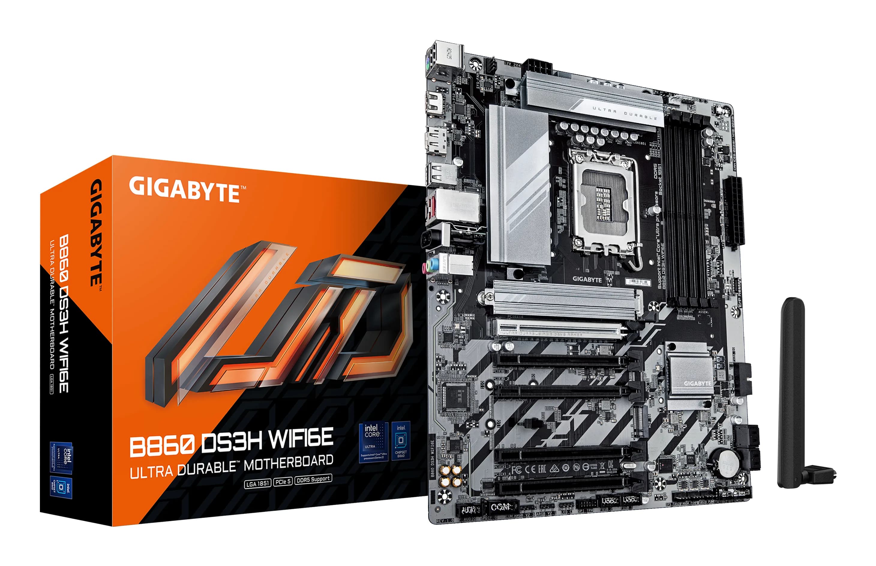 Gigabyte B860 DS3H WiFi 6E LGA1851 ATX -emolevy
