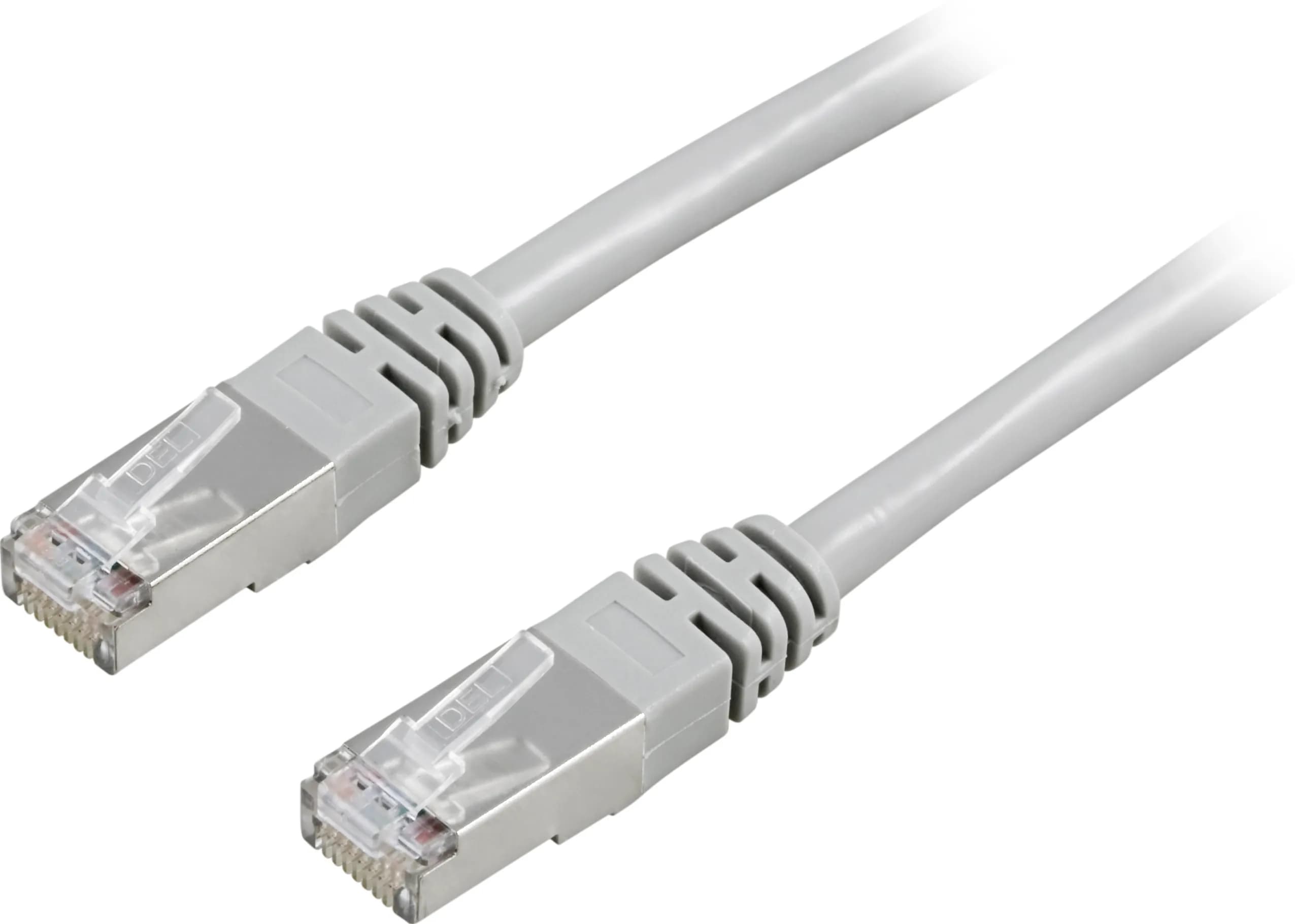 Deltaco Cat5e FTP RJ-45 5m -verkkokaapeli, harmaa