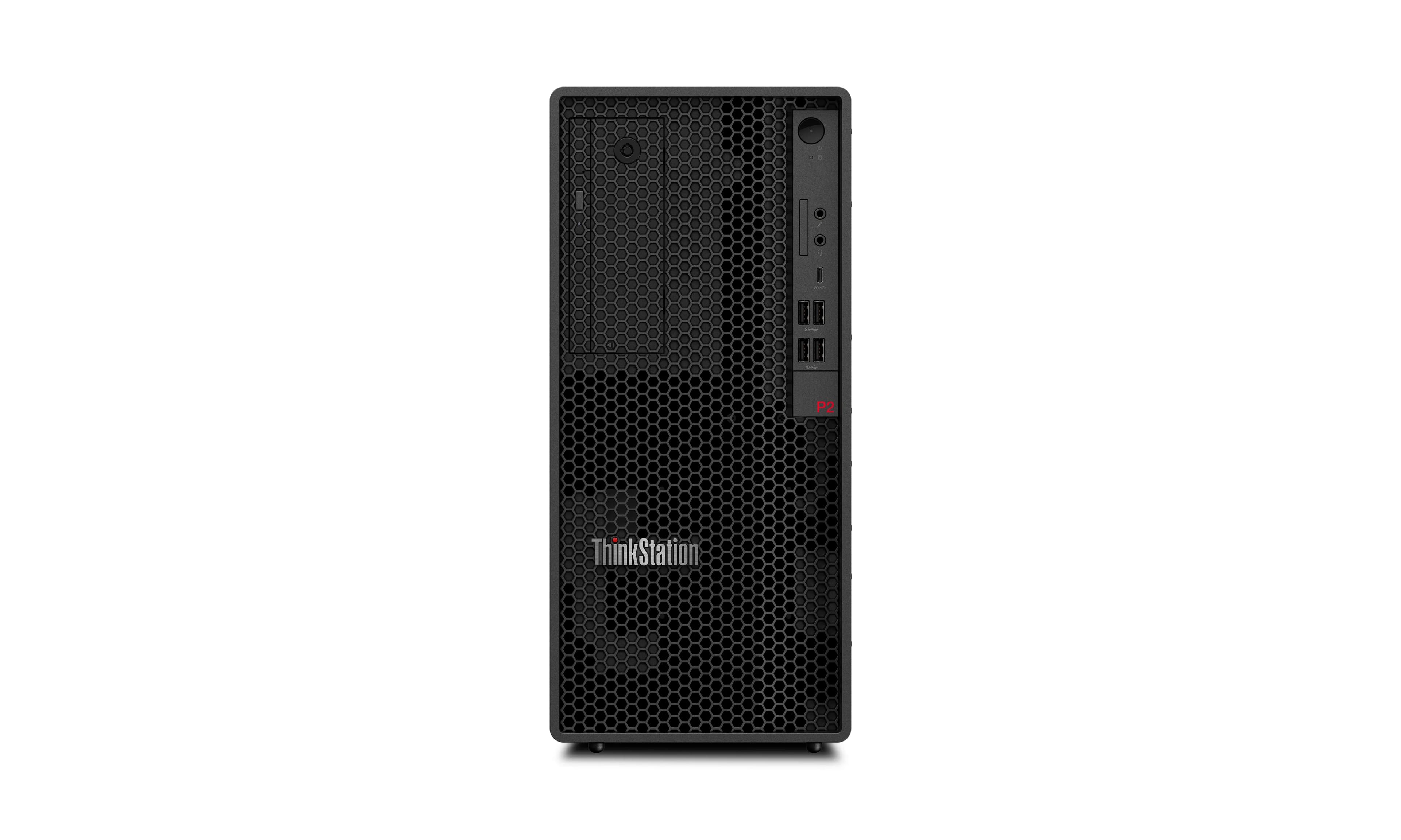 Lenovo ThinkStation P2 Tower Gen 2 Intel Core Ultra 7 265 vPro, 32 Gt, 1 Tt, Win 11 Pro -työasema, tornikotelo, musta