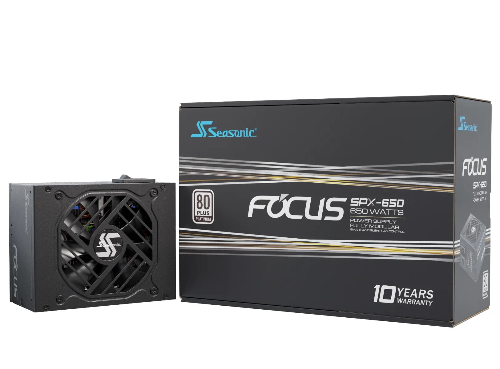 Seasonic Focus SPX-650 (2021) 650W -virtalähde, 80 Plus Platinum