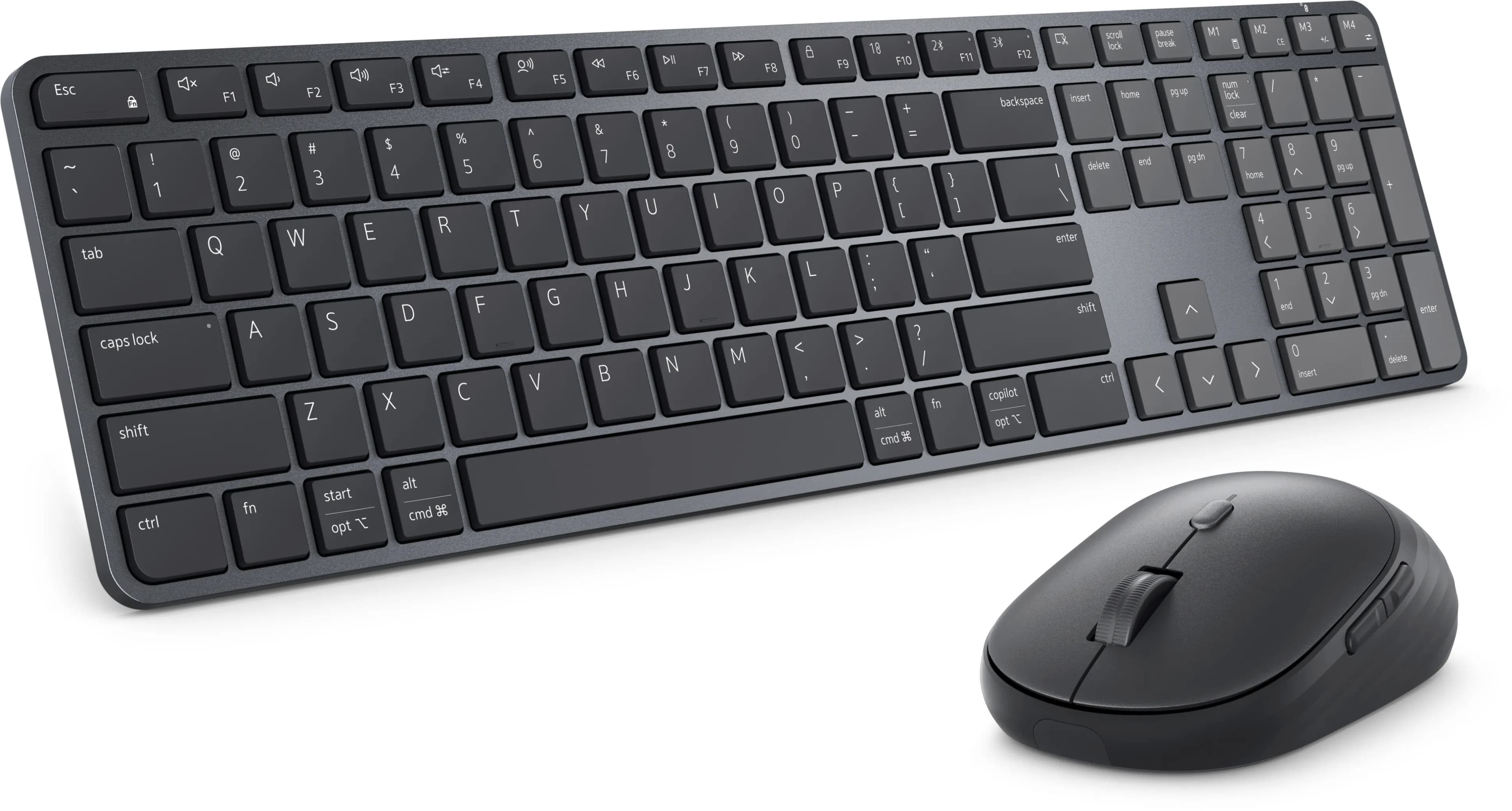 Dell Pro 7 Slim KM726 -langaton näppäimistö ja hiiri, musta