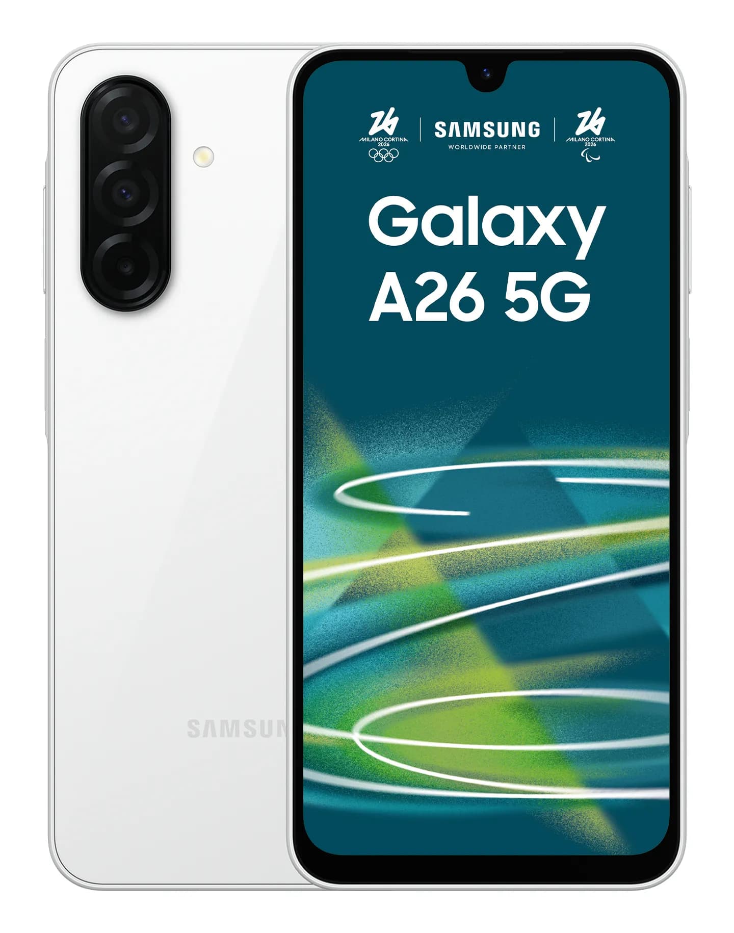 Samsung Galaxy A26 5G 8/256 Gt -puhelin, valkoinen