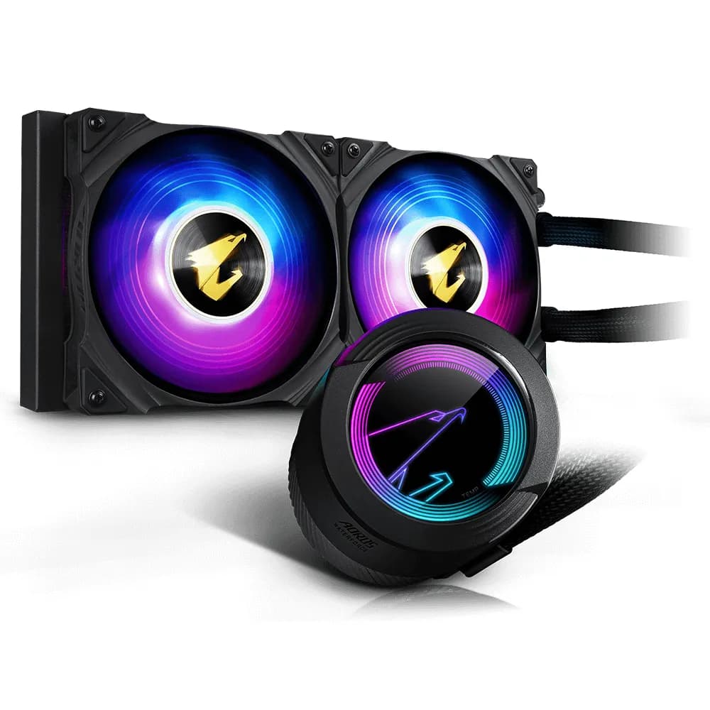 GIGABYTE AORUS WATERFORCE 240mm ARGB -nestejäähdytin, musta