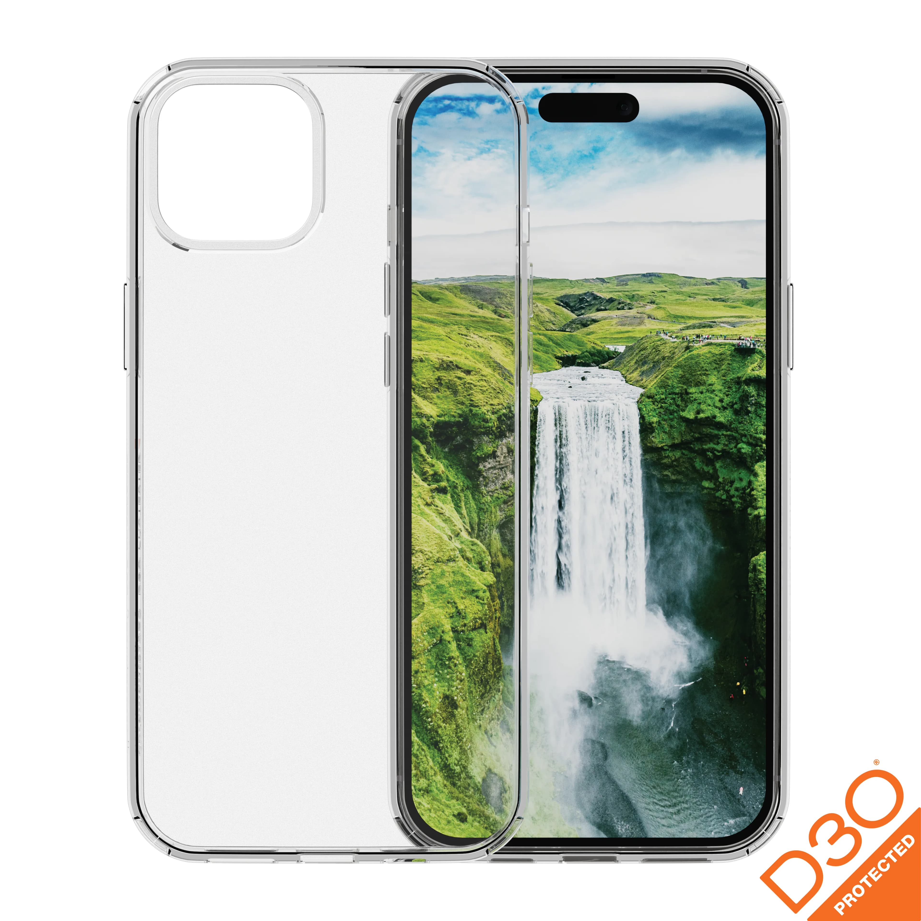 Dbramante1928 Iceland Ultra D3O, iPhone 15 -suojakuori, Läpinäkyvä