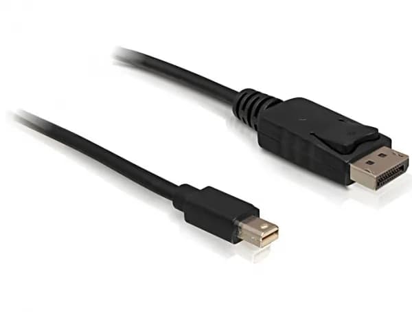 DeLOCK Mini DisplayPort – DisplayPort -kaapeli, jossa 4K, 1 m, musta