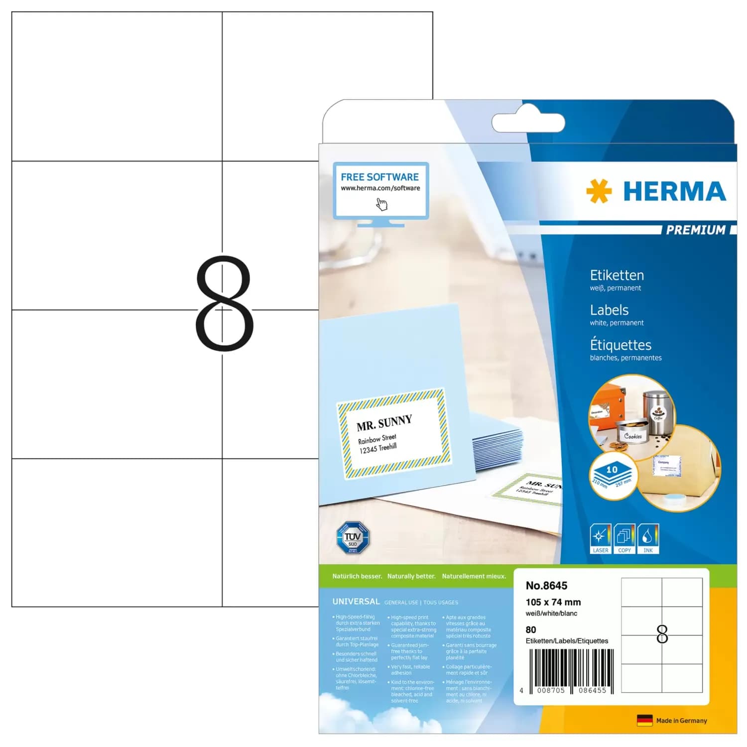 Herma label Premium 105x74 (80)