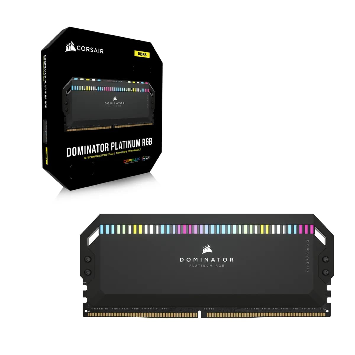 Corsair Vengeance RGB 32 Gt (2 x 16 Gt) DDR5 6000 MHz, CL30 -muisti, harmaa (EXPO)