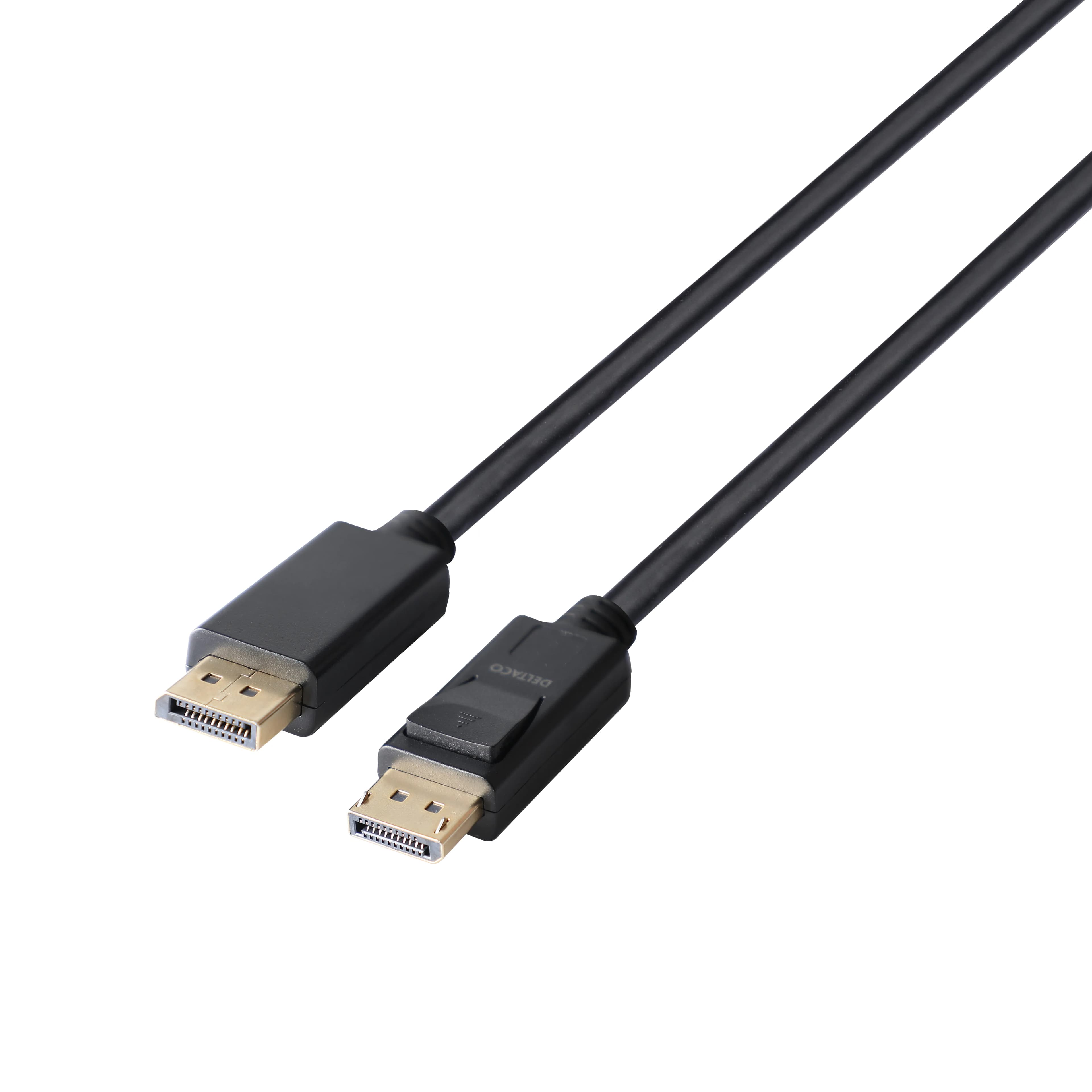 Deltaco DisplayPort 1.4 LSZH -kaapeli, jossa 8K, 4 m, musta