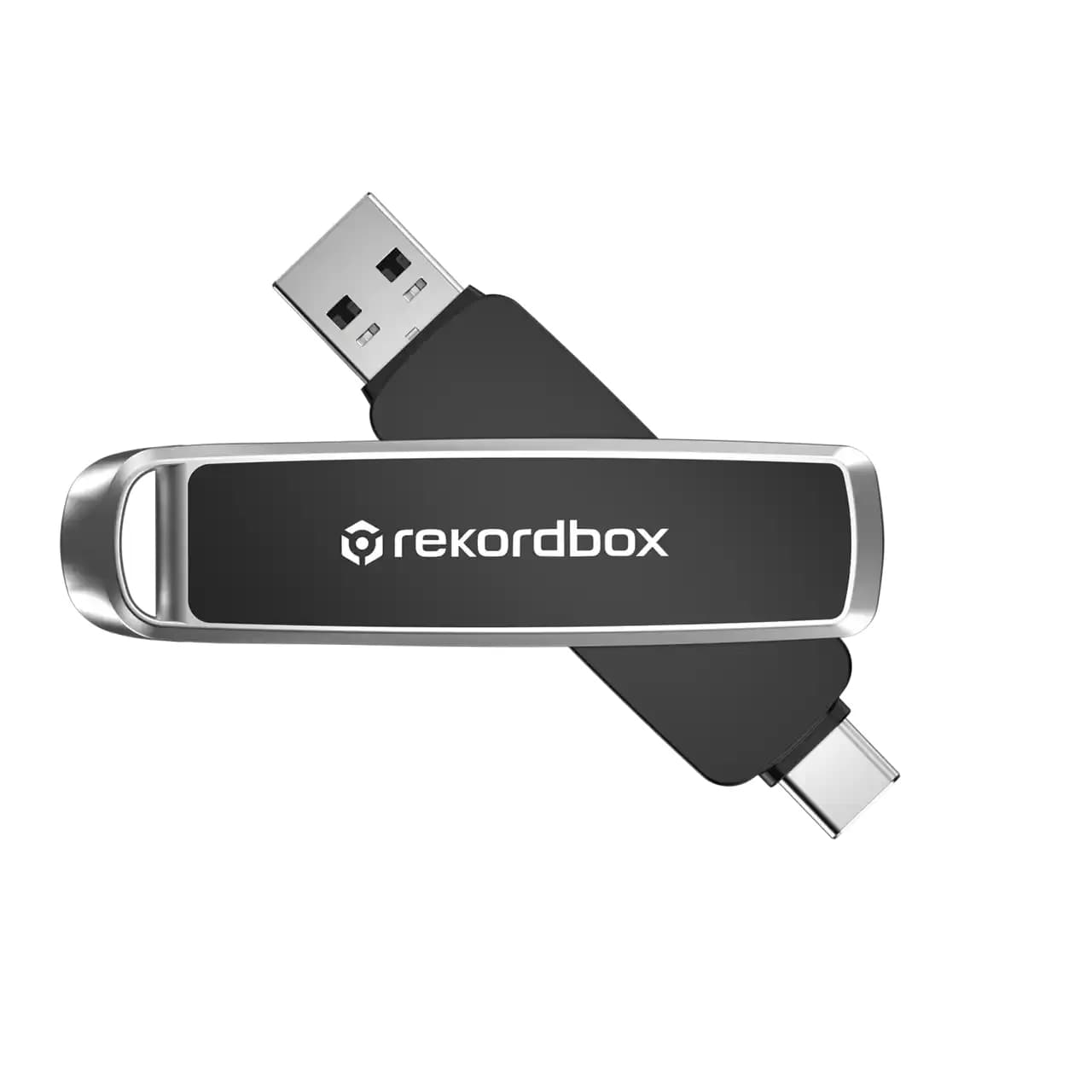 SanDisk DJ Flash Drive USB-C and USB-A 3.2 Gen 1 512 Gt -muistitikku, musta/harmaa