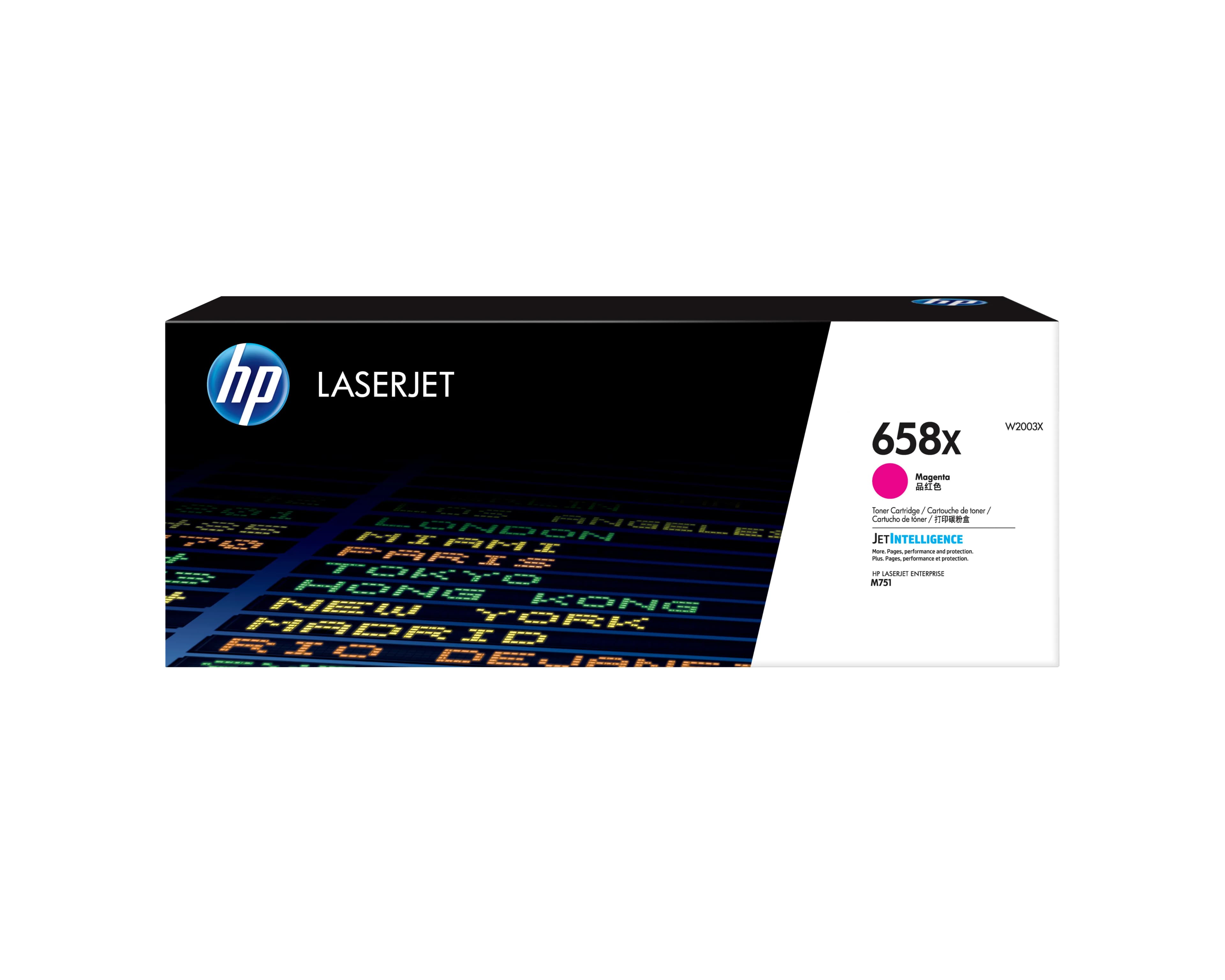 HP 658X Korkea kapasiteetti -laservärikasetti, magenta