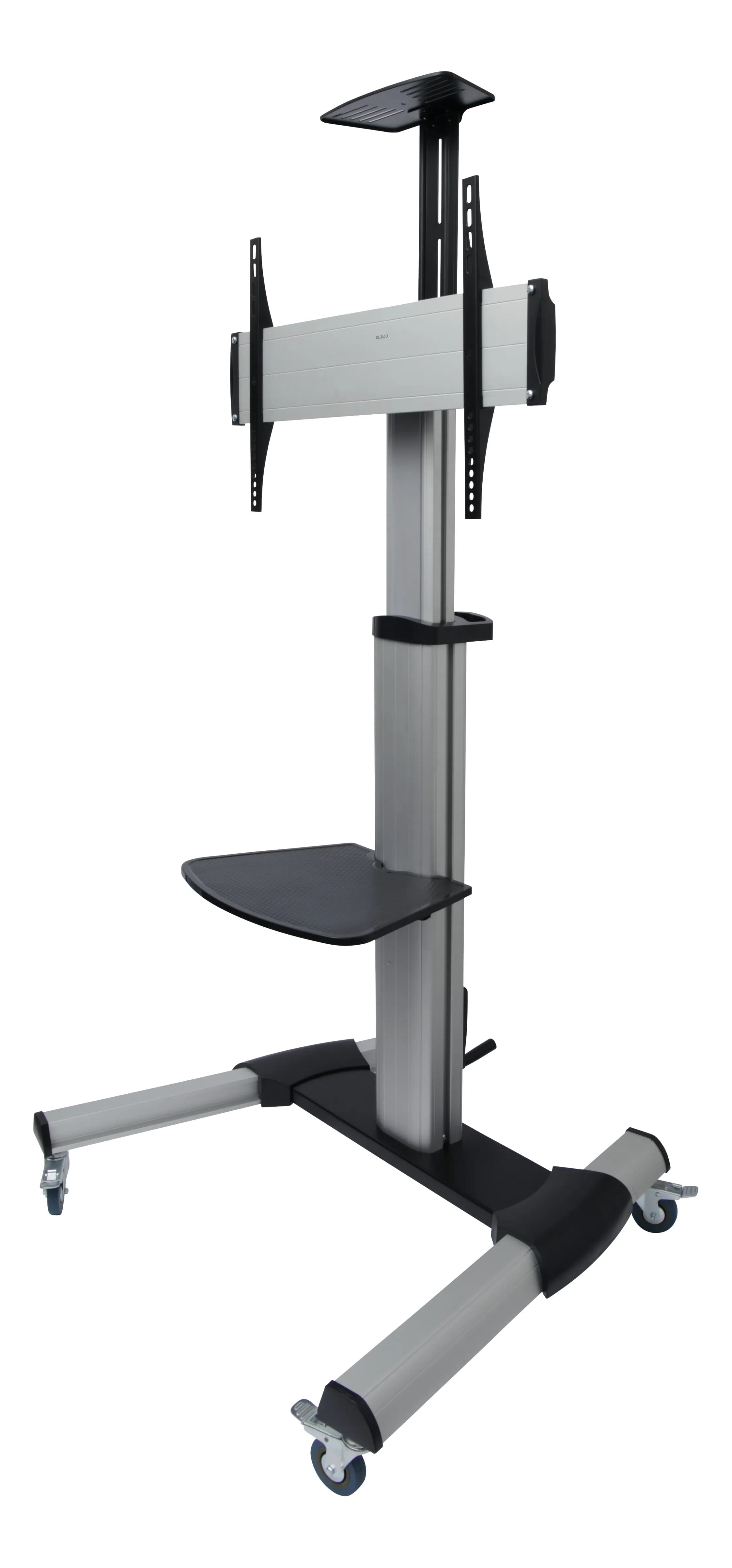 DELTACO Office Display Cart, crank handle, 37""-70"",50kg,port-landscape