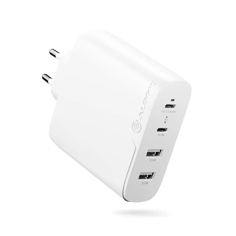 ALOGIC Rapid Power 100W GaN Charger 4-port inc. 2 m USB-C Charging Cable