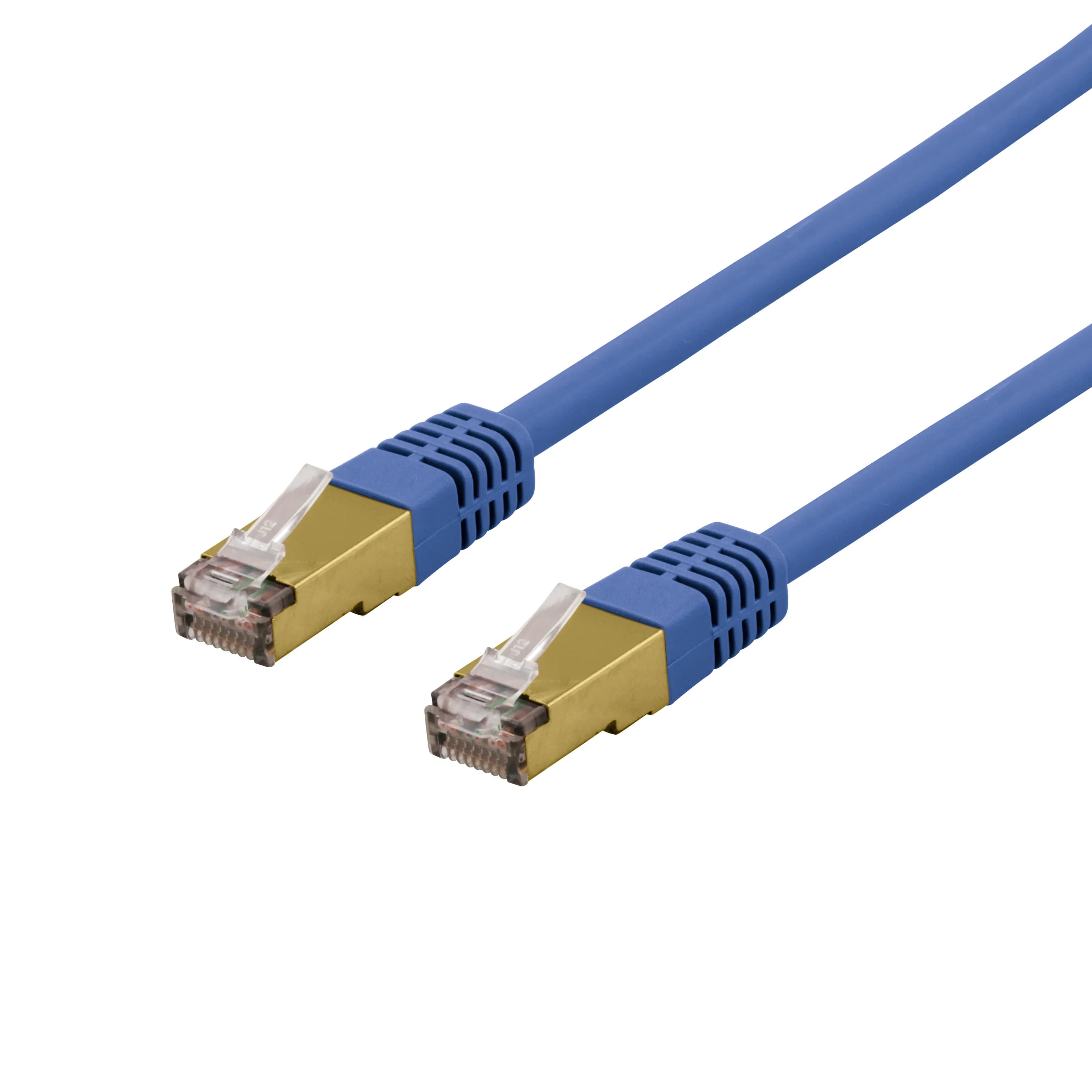 Deltaco Cat6a S/FTP RJ45 1.5m -verkkokaapeli, sininen