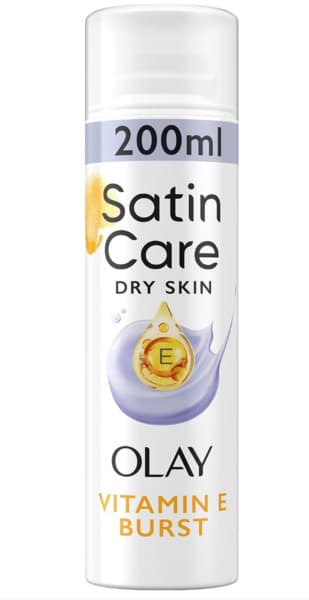 Gillette Satin Care & Olay Violet Swirl -ajogeeli, keltainen