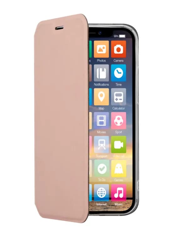 Screenor Clever, iPhone 15 -suojakotelo, Ruusu
