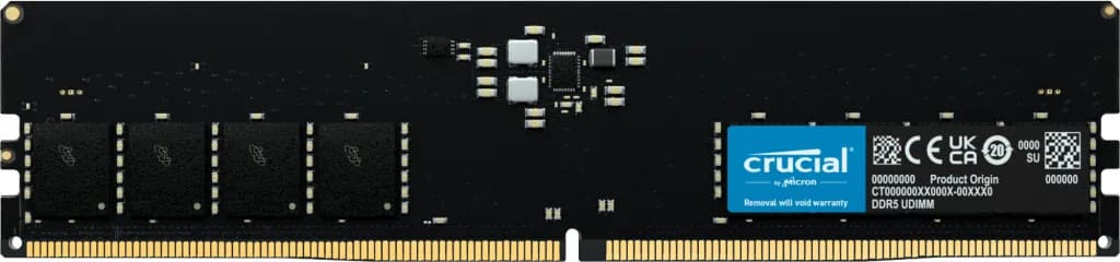 Crucial 16 Gt (1 x 16 Gt) DDR5 5600 MHz, CL46 -muisti (XMP)
