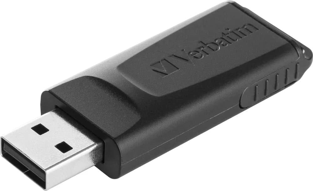 Verbatim Store n Go Slider USB 2.0 128 Gt -muistitikku, musta
