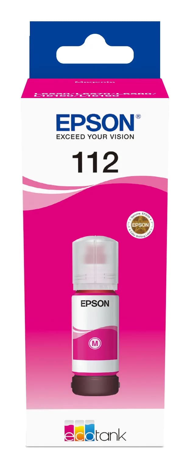 Epson 112 EcoTank-mustepullo, 70 ml, magenta