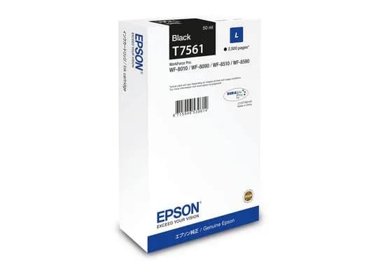 EPSON T7561 L-mustekasetti, 50 ml, musta