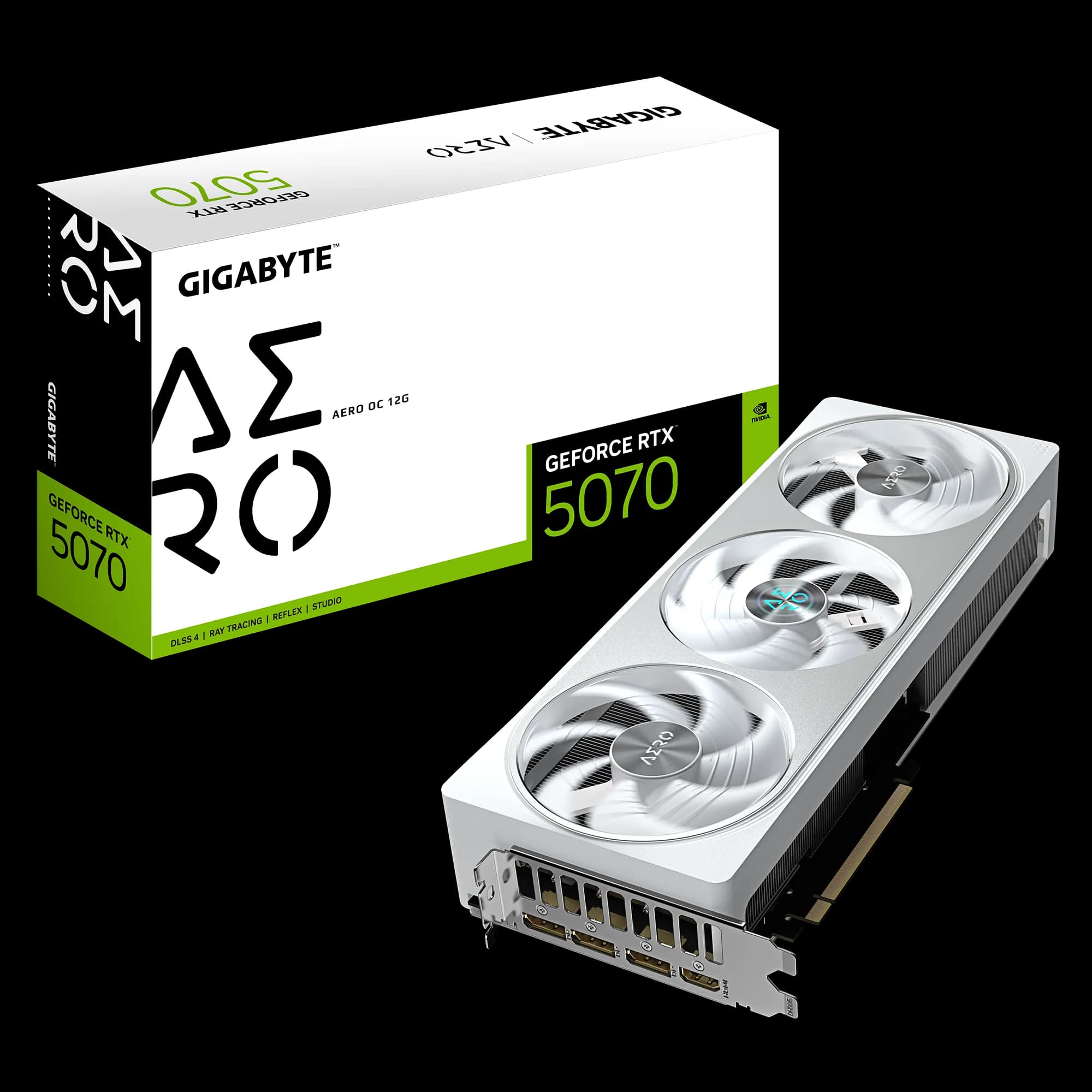 Gigabyte GeForce RTX 5070 AERO OC 12 Gt -näytönohjain