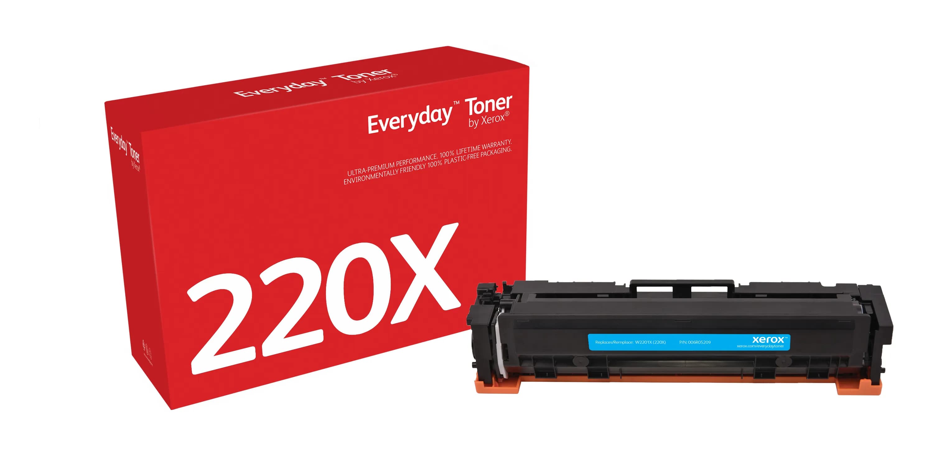 Xerox Everyday Toner 220X (W2201X) -laservärikasetti, syaani