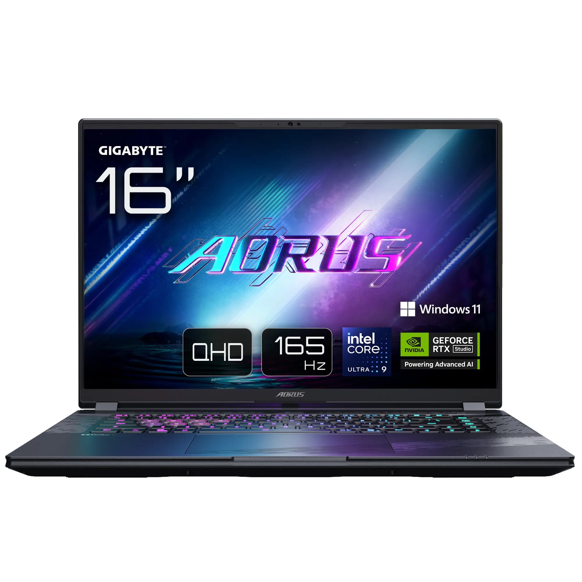 GIGABYTE AORUS ELITE 16 16"" Ultra 9 275HX, 32 Gt, 2 Tt, Win 11 Pro -pelikannettava, harmaa