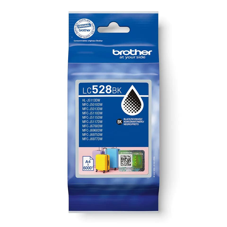Brother LC528BK -mustekasetti, musta