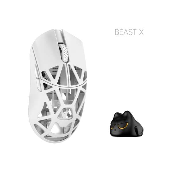 WLMouse Beast X Pro Solid Sides -langaton pelihiiri, valkoinen