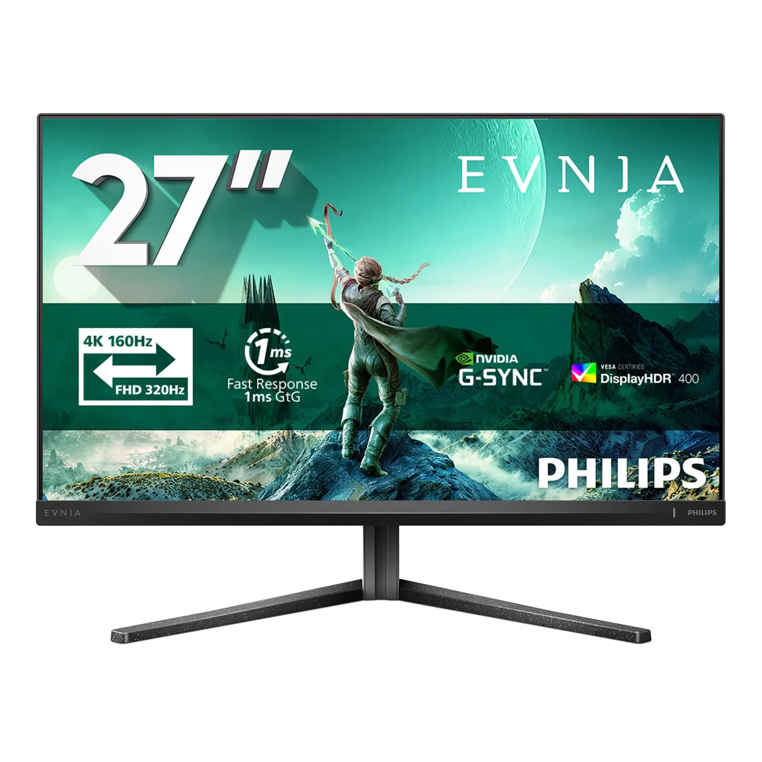 Philips Evnia 27M2N3800A/00 27"" 4K UHD, IPS, 320Hz -pelinäyttö