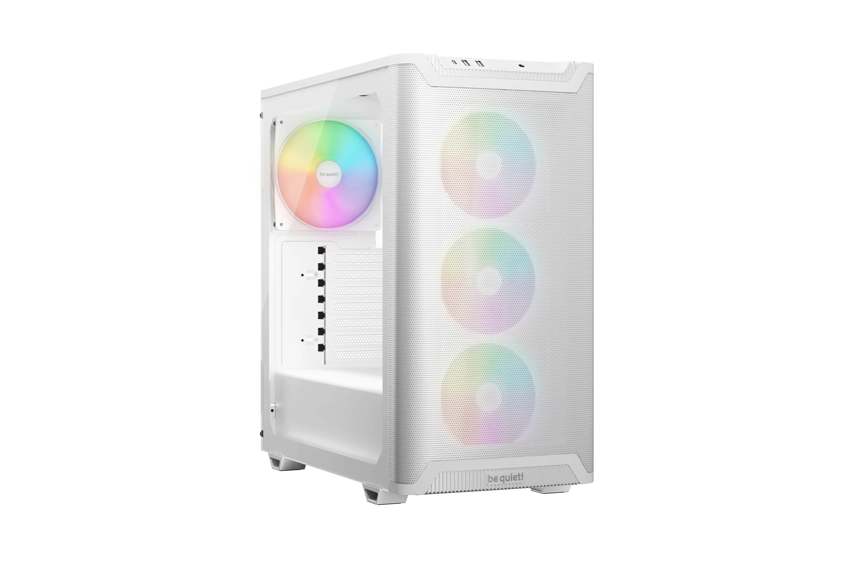 be quiet! Pure Base 501 LX -miditornikotelo ikkunalla ja RGB-valaistuksella, valkoinen
