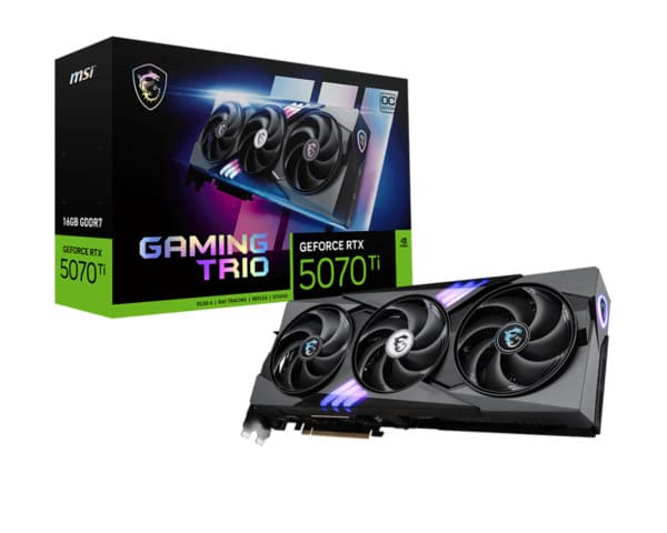 MSI GeForce RTX 5070 Ti Gaming Trio OC 16 Gt -näytönohjain