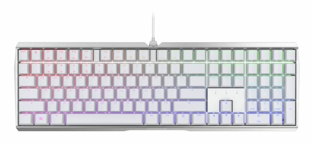 Cherry MX Board 3.0S -mekaaninen pelinäppäimistö, MX Red, valkoinen