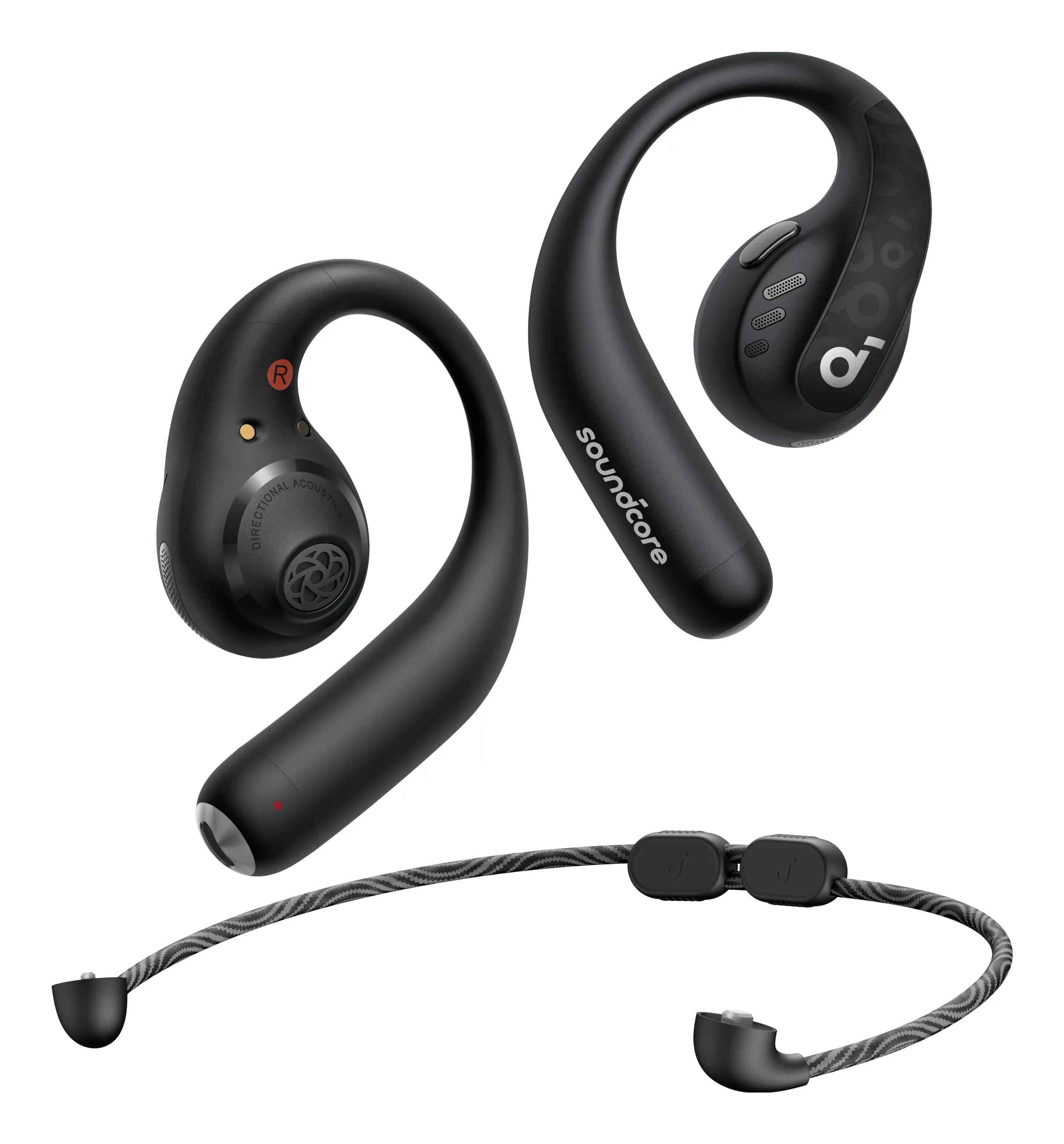 Soundcore AeroFit Pro -langattomat nappikuulokkeet + niskapanta, musta