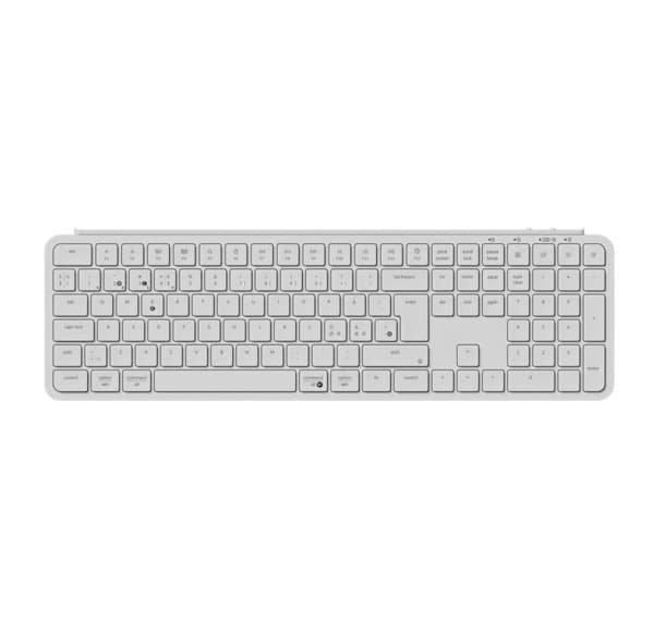 Keychron B6 Pro -langaton ergonominen näppäimistö, norsunluunvalkoinen
