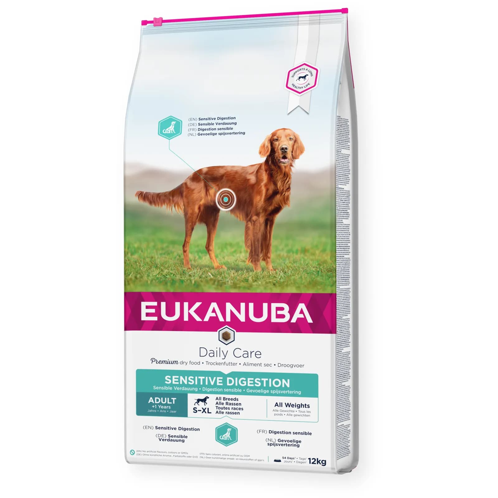 Eukanuba Daily Care Sensitive Digestion, Koiran kuivaruoka, Adult, 12 kg